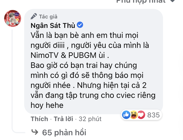 Ngân Sát Thủ công khai chúc ViruSs sớm lấy vợ khiến netizen đồn cả hai quay lại, chính chủ lập tức phải thanh minh - 3 Ngân Sát Thủ công khai chúc ViruSs sớm lấy vợ khiến netizen đồn cả hai quay lại, chính chủ lập tức phải thanh minh - 3