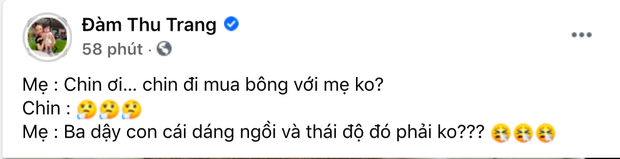 Đàm Thu Trang giận 'tím người' tố Cường Đô La dạy hư ái nữ, Suchin làm gì mà khiến mẹ bỉm căng đét thế? Đàm Thu Trang giận 'tím người' tố Cường Đô La dạy hư ái nữ, Suchin làm gì mà khiến mẹ bỉm căng đét thế?