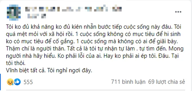 Xót xa dòng trạng thái cuối cùng của nam thanh niên nhảy từ tầng thượng khách sạn ở Hà Nội tử vong: 'Tôi không đủ kiên nhẫn bước tiếp cuộc sống này' - 1 Xót xa dòng trạng thái cuối cùng của nam thanh niên nhảy từ tầng thượng khách sạn ở Hà Nội tử vong: 'Tôi không đủ kiên nhẫn bước tiếp cuộc sống này' - 1