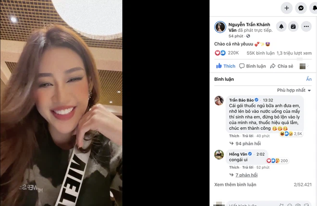 Khánh Vân livestream 15 phút mà đạt kỷ lục triệu view, NSND Hồng Vân và dàn sao Vbiz rôm rả vào động viên gây nổ MXH Khánh Vân livestream 15 phút mà đạt kỷ lục triệu view, NSND Hồng Vân và dàn sao Vbiz rôm rả vào động viên gây nổ MXH