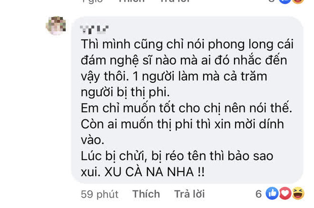 Đang yên đang lành bị kéo vào lùm xùm của giới nghệ sĩ, Lệ Quyên đáp trả 1 chọi 1 căng như dây đàn với antifan - 2 Đang yên đang lành bị kéo vào lùm xùm của giới nghệ sĩ, Lệ Quyên đáp trả 1 chọi 1 căng như dây đàn với antifan - 2