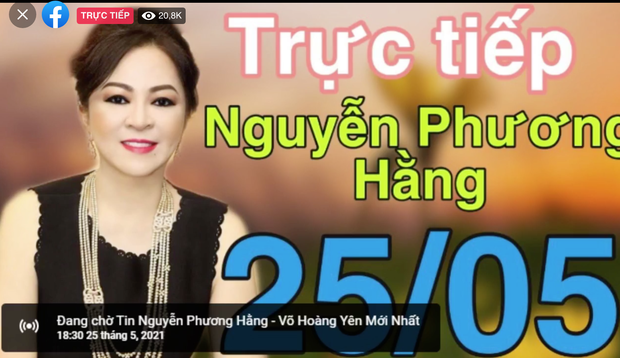 Hơn 300k người xem, bà Nguyễn Phương Hằng phá kỷ lục livestream Việt Nam trên Facebook Hơn 300k người xem, bà Nguyễn Phương Hằng phá kỷ lục livestream Việt Nam trên Facebook