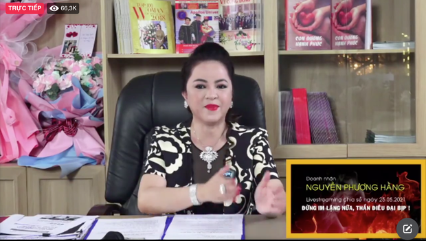Hơn 300k người xem, bà Nguyễn Phương Hằng phá kỷ lục livestream Việt Nam trên Facebook - 6 Hơn 300k người xem, bà Nguyễn Phương Hằng phá kỷ lục livestream Việt Nam trên Facebook - 6