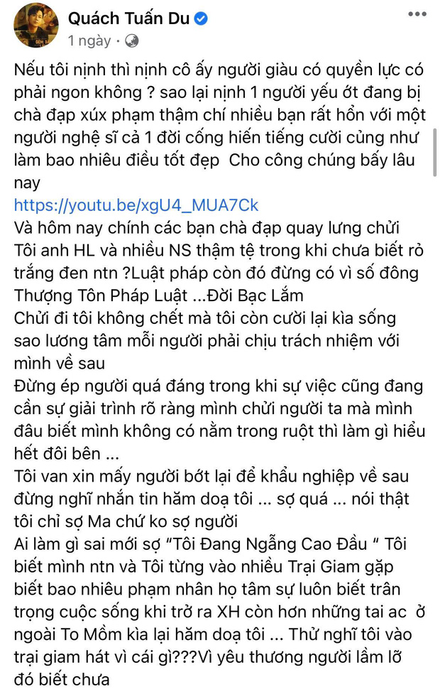 'Đại khẩu chiến' showbiz giữa vụ NS Hoài Linh kêu gọi 13,7 tỷ: Dàn sao thẳng tay block nhau, có 2 nhân vật đối đầu 1:1 cực căng - 6 'Đại khẩu chiến' showbiz giữa vụ NS Hoài Linh kêu gọi 13,7 tỷ: Dàn sao thẳng tay block nhau, có 2 nhân vật đối đầu 1:1 cực căng - 6