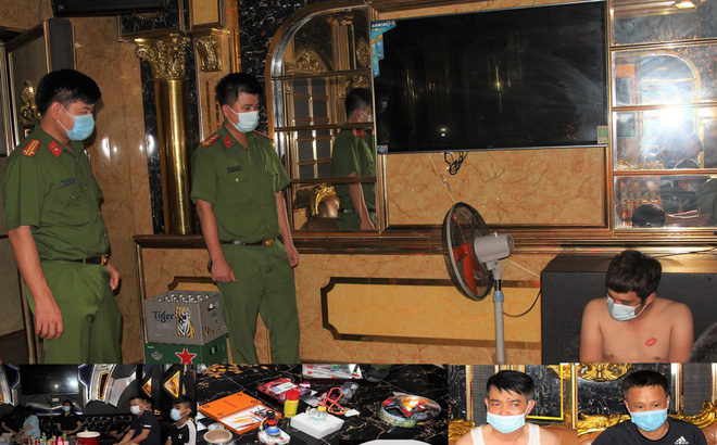 15 nam thanh, nữ tú 'bay lắc' trong quán karaoke Thiên Đường giữa dịch COVID-19 15 nam thanh, nữ tú 'bay lắc' trong quán karaoke Thiên Đường giữa dịch COVID-19