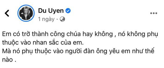 Du Uyên bỗng nói chuyện nhan sắc và thái độ đàn ông, bị phản bác thì vội thêm thắt nhưng càng khó hiểu - 1 Du Uyên bỗng nói chuyện nhan sắc và thái độ đàn ông, bị phản bác thì vội thêm thắt nhưng càng khó hiểu - 1