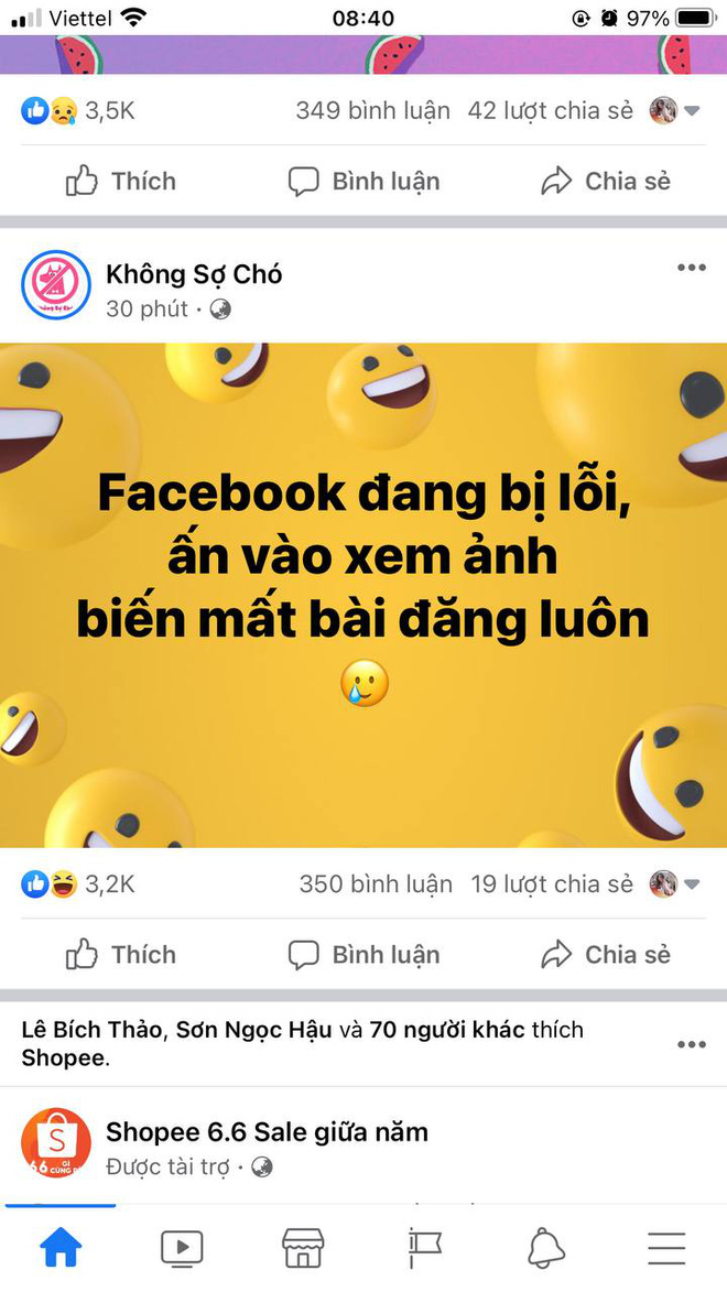 Nóng: Facebook lỗi nặng trên diện rộng, kéo dài hàng tiếng đồng hồ - 2 Nóng: Facebook lỗi nặng trên diện rộng, kéo dài hàng tiếng đồng hồ - 2