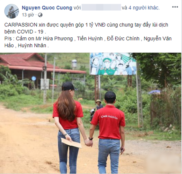 Vợ chồng Cường Đô La - Đàm Thu Trang thay mặt công ty ủng hộ 500 triệu đồng cho Quỹ vaccine phòng Covid-19 - 1 Vợ chồng Cường Đô La - Đàm Thu Trang thay mặt công ty ủng hộ 500 triệu đồng cho Quỹ vaccine phòng Covid-19 - 1