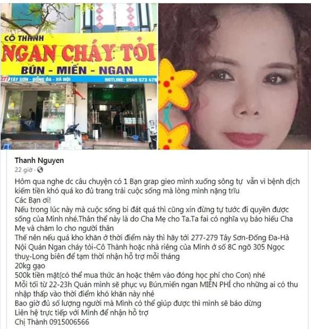 Nghe chuyện thanh niên tự tử vì thất nghiệp, người phụ nữ ở Hà Nội đứng lên phát gạo, tiền miễn phí cho người lao động nghèo Nghe chuyện thanh niên tự tử vì thất nghiệp, người phụ nữ ở Hà Nội đứng lên phát gạo, tiền miễn phí cho người lao động nghèo