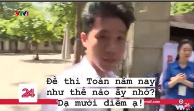 Nam sinh khẳng định chắc nịch trên VTV được 10 điểm Toán, ai ngờ kết quả trúng phóc, sau 1 năm giờ ra sao? Nam sinh khẳng định chắc nịch trên VTV được 10 điểm Toán, ai ngờ kết quả trúng phóc, sau 1 năm giờ ra sao?