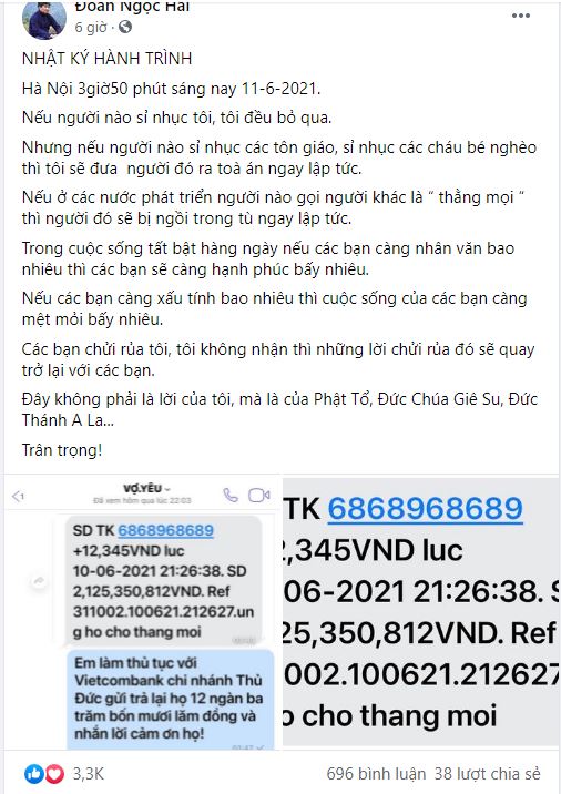 Ông Đoàn Ngọc Hải nổi giận vì bị mạnh thường quân 'xúc phạm nhân phẩm' nặng nề, sự thật ra sao? Ông Đoàn Ngọc Hải nổi giận vì bị mạnh thường quân 'xúc phạm nhân phẩm' nặng nề, sự thật ra sao?