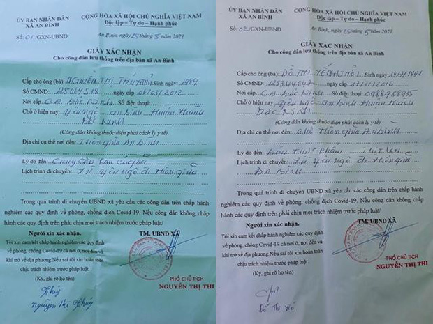 Tạm đình chỉ công tác Chủ tịch UBND xã ký giấy cho người dân đi chợ trong vùng dịch - 1 Tạm đình chỉ công tác Chủ tịch UBND xã ký giấy cho người dân đi chợ trong vùng dịch - 1