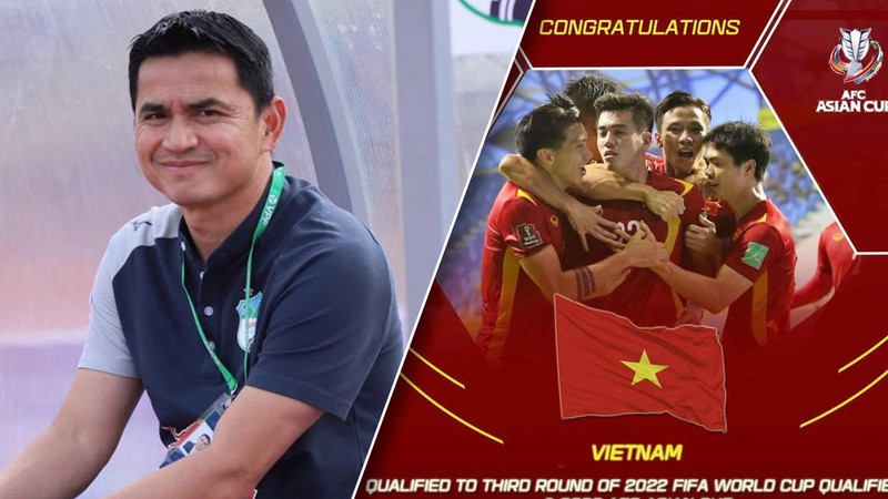 HLV Kiatisak chúc mừng Việt Nam làm nên lịch sử ở World Cup HLV Kiatisak chúc mừng Việt Nam làm nên lịch sử ở World Cup