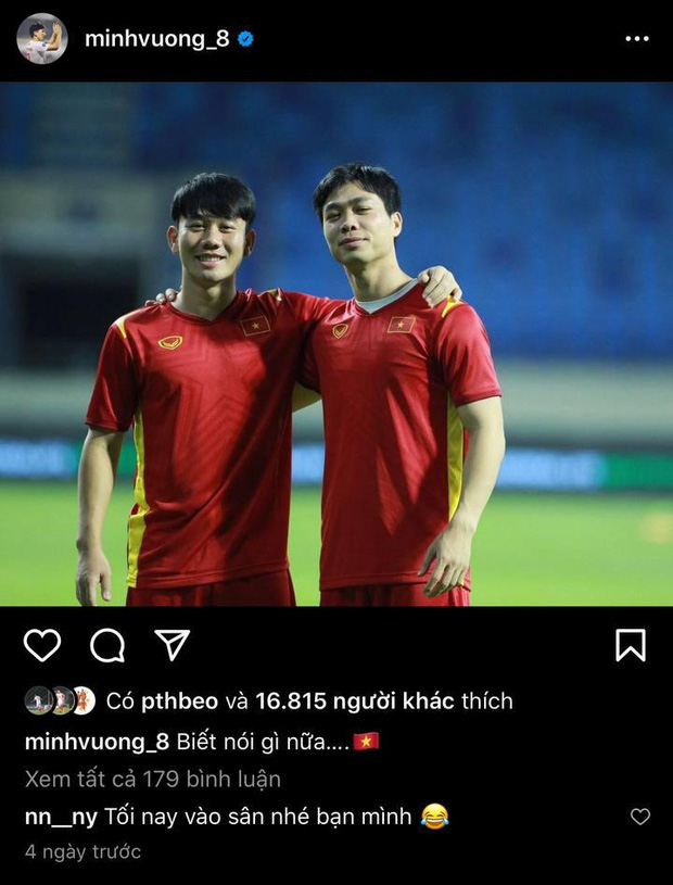 Chia tay vẫn làm bạn tốt, bồ cũ Minh Vương còn chúc một câu tiên tri trước thềm trận Việt Nam - UAE - 3 Chia tay vẫn làm bạn tốt, bồ cũ Minh Vương còn chúc một câu tiên tri trước thềm trận Việt Nam - UAE - 3