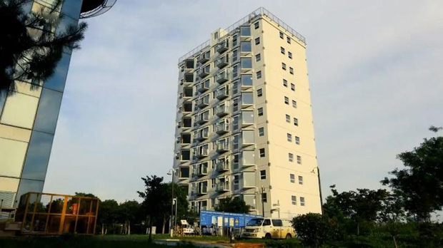 Công ty Trung Quốc xây khu chung cư 10 tầng chỉ trong 28 giờ Công ty Trung Quốc xây khu chung cư 10 tầng chỉ trong 28 giờ