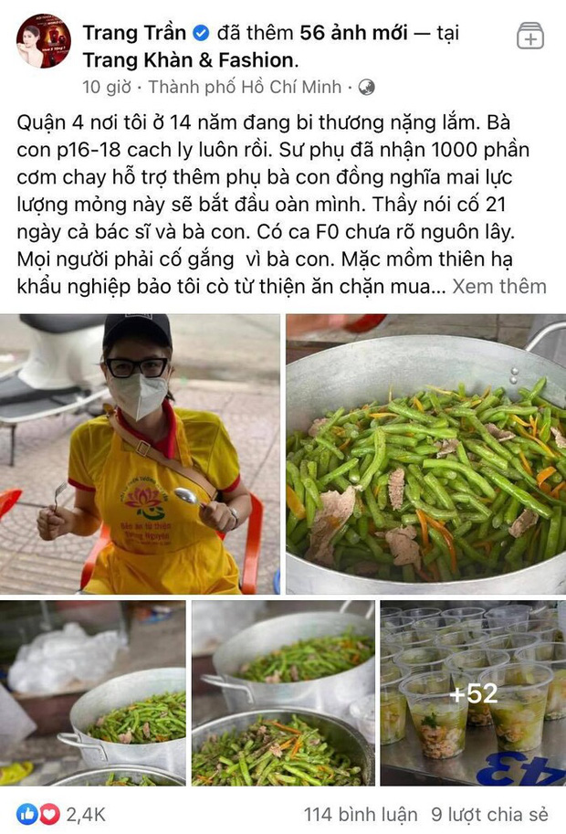 Nói về việc từ thiện nhưng lại bị netizen nhắc chuyện lên bản tin VTV, Trang Trần gây bức xúc khi đáp trả với thái độ thách thức - 1 Nói về việc từ thiện nhưng lại bị netizen nhắc chuyện lên bản tin VTV, Trang Trần gây bức xúc khi đáp trả với thái độ thách thức - 1