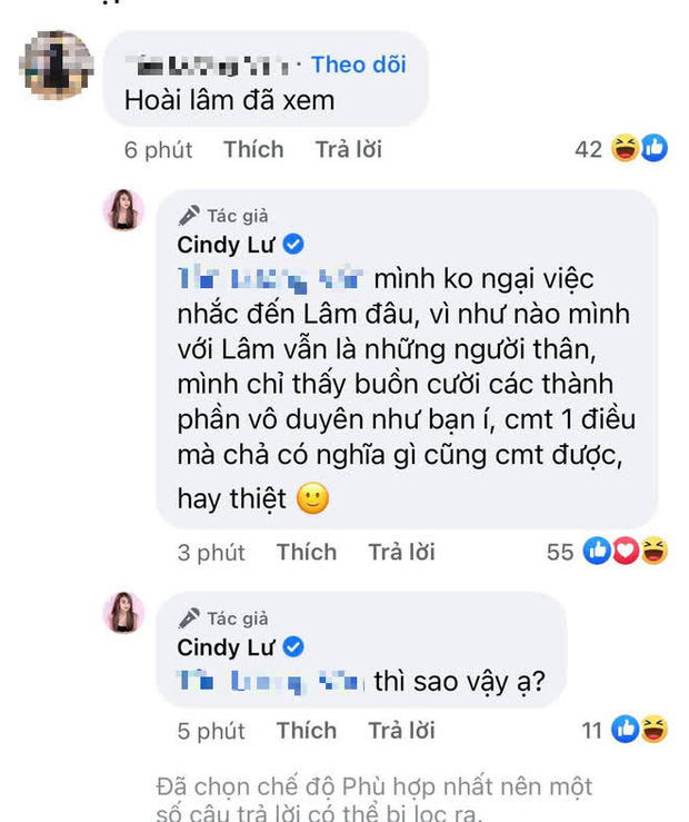 Cindy Lư thẳng thắn hé lộ mối quan hệ đặc biệt với Hoài Lâm sau khi xác nhận hẹn hò Đạt G - 1 Cindy Lư thẳng thắn hé lộ mối quan hệ đặc biệt với Hoài Lâm sau khi xác nhận hẹn hò Đạt G - 1