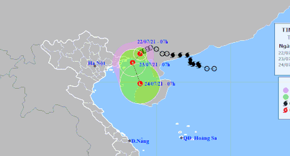 Áp thấp nhiệt đới áp sát Quảng Ninh, Hà Nội có mưa to, đề phòng lốc, sét và gió giật mạnh Áp thấp nhiệt đới áp sát Quảng Ninh, Hà Nội có mưa to, đề phòng lốc, sét và gió giật mạnh