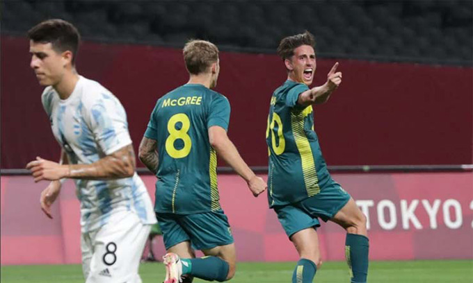 U23 Australia tạo địa chấn, hạ gục U23 Argentina U23 Australia tạo địa chấn, hạ gục U23 Argentina