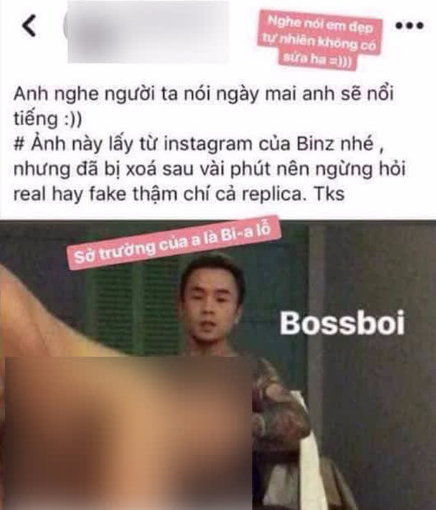 Netizen khui lại ảnh nhạy cảm được cho là của Binz với một cô gái lạ mặt giữa ồn ào 'rapper số 1 Việt Nam' Netizen khui lại ảnh nhạy cảm được cho là của Binz với một cô gái lạ mặt giữa ồn ào 'rapper số 1 Việt Nam'