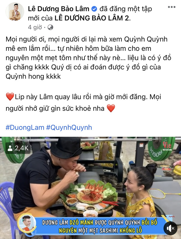 Lê Dương Bảo Lâm hứng nguyên rổ 'gạch' từ netizen vì để con gái ngồi lên thực phẩm chụp ảnh, lời giải thích có hợp lý? - 4 Lê Dương Bảo Lâm hứng nguyên rổ 'gạch' từ netizen vì để con gái ngồi lên thực phẩm chụp ảnh, lời giải thích có hợp lý? - 4