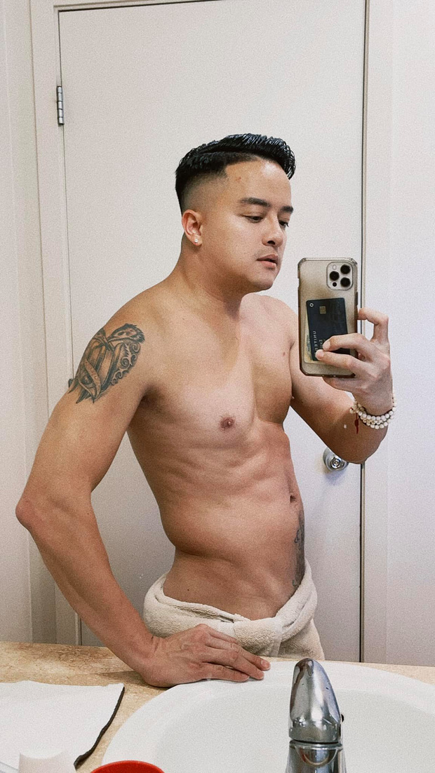 Tung ảnh bán nude khoe cơ bắp cuồn cuộn, Cao Thái Sơn bị antifan mỉa mai 'không nam tính' liền đáp trả gắt luôn! - 1 Tung ảnh bán nude khoe cơ bắp cuồn cuộn, Cao Thái Sơn bị antifan mỉa mai 'không nam tính' liền đáp trả gắt luôn! - 1