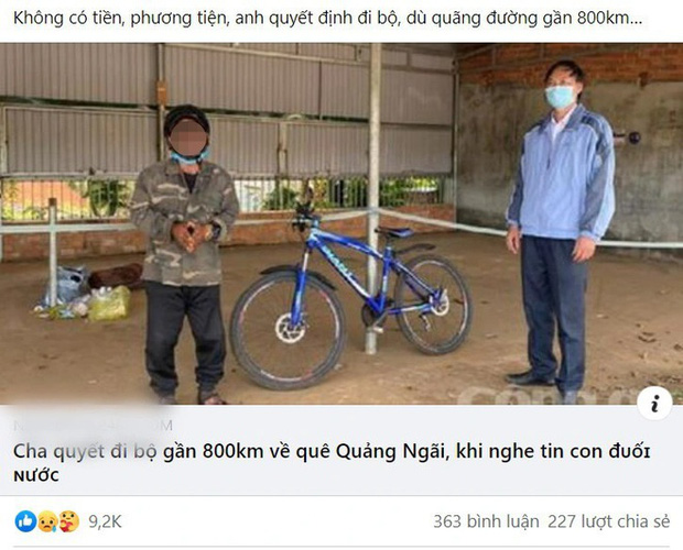Người đàn ông bịa chuyện đi bộ 800km từ Bình Phước về quê Quảng Ngãi vì con đuối nước Người đàn ông bịa chuyện đi bộ 800km từ Bình Phước về quê Quảng Ngãi vì con đuối nước