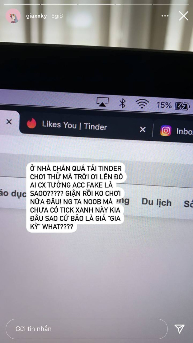 Rich kid Gia Kỳ tiết lộ chuyện lần đầu dùng thử ứng dụng hẹn hò 18+, cái kết lại quá "đắng lòng" - 1 Rich kid Gia Kỳ tiết lộ chuyện lần đầu dùng thử ứng dụng hẹn hò 18+, cái kết lại quá "đắng lòng" - 1