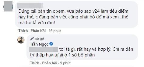 Giữa biến 'não thú' của VTV, MC Trần Ngọc công khai bảo vệ BTV Sơn Lâm: 'Tôi không thích các thành phần ốc chô' - 2 Giữa biến 'não thú' của VTV, MC Trần Ngọc công khai bảo vệ BTV Sơn Lâm: 'Tôi không thích các thành phần ốc chô' - 2