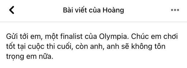 Quán quân Olympia 2019 cùng 'dị nhân' của Siêu Trí Tuệ đồng loạt có động thái đáng chú ý sau biến căng của Nguyễn Việt Thái - 1 Quán quân Olympia 2019 cùng 'dị nhân' của Siêu Trí Tuệ đồng loạt có động thái đáng chú ý sau biến căng của Nguyễn Việt Thái - 1