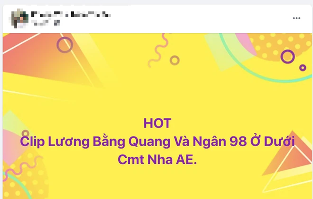 MXH náo loạn vì loạt bài đăng tung link clip sex nghi là của Lương Bằng Quang và Ngân 98, thực hư ra sao? - 2 MXH náo loạn vì loạt bài đăng tung link clip sex nghi là của Lương Bằng Quang và Ngân 98, thực hư ra sao? - 2