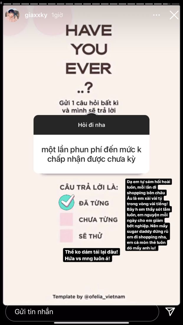 Rich kid Gia Kỳ tiết lộ từng shopping vài tiếng hết vài tỷ, bất ngờ nhất là thái độ hiện tại với việc mua sắm - 1 Rich kid Gia Kỳ tiết lộ từng shopping vài tiếng hết vài tỷ, bất ngờ nhất là thái độ hiện tại với việc mua sắm - 1
