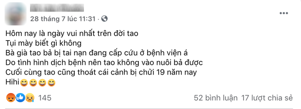 Sốc: Group con cái 'ghét cha mẹ' hút hàng nghìn thành viên, từ xúc phạm đến hả hê khi phụ huynh bị tai nạn đều có đủ - 3 Sốc: Group con cái 'ghét cha mẹ' hút hàng nghìn thành viên, từ xúc phạm đến hả hê khi phụ huynh bị tai nạn đều có đủ - 3
