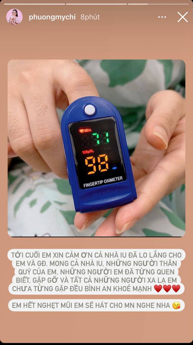 Phương Mỹ Chi thông báo cả gia đình 5 người nhiễm Covid-19 - 2 Phương Mỹ Chi thông báo cả gia đình 5 người nhiễm Covid-19 - 2
