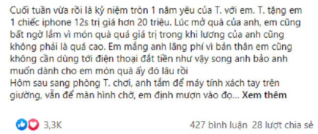 Được tặng quà hơn 20 triệu kỉ niệm ngày yêu nhau nhưng sau tin nhắn "nuôi để thịt", cô gái có màn 'dạy dỗ' bạn trai chất lượng Được tặng quà hơn 20 triệu kỉ niệm ngày yêu nhau nhưng sau tin nhắn "nuôi để thịt", cô gái có màn 'dạy dỗ' bạn trai chất lượng