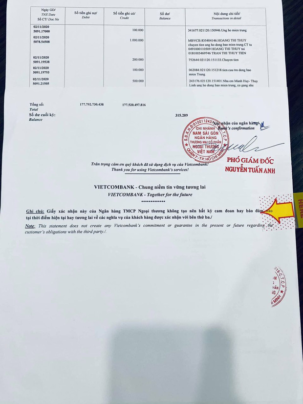 Thuỷ Tiên công bố 18.000 trang sao kê ngân hàng, làm rõ các khoản thu - chi và chốt 1 ý đặc biệt quan trọng - 4 Thuỷ Tiên công bố 18.000 trang sao kê ngân hàng, làm rõ các khoản thu - chi và chốt 1 ý đặc biệt quan trọng - 4
