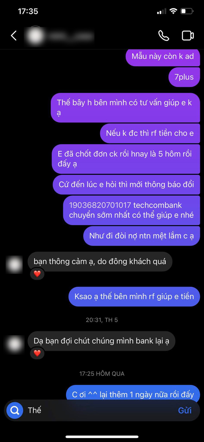 Màn đối đáp gây sốc của 1 cửa hàng có tiếng tại Hà Nội: Liên tục đổi giọng, mắng khách hàng 'im miệng' và chỉ chuyển lại 300k dù khách đã đặt 390k tiền ốp điện thoại - 5 Màn đối đáp gây sốc của 1 cửa hàng có tiếng tại Hà Nội: Liên tục đổi giọng, mắng khách hàng 'im miệng' và chỉ chuyển lại 300k dù khách đã đặt 390k tiền ốp điện thoại - 5