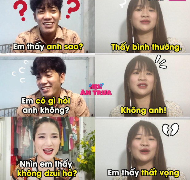 Hẹn ăn trưa: Thất vọng chê bai chàng trai trên show hẹn hò, nữ chính bị MC Cát Tường 'nắn gáy': 'Đẹp trai, nhà lầu xe hơi thì đâu có tới mình!' - 1 Hẹn ăn trưa: Thất vọng chê bai chàng trai trên show hẹn hò, nữ chính bị MC Cát Tường 'nắn gáy': 'Đẹp trai, nhà lầu xe hơi thì đâu có tới mình!' - 1