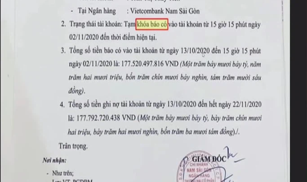 Bà Phương Hằng cảm ơn Vietcombank bởi văn bản 'tạm khóa báo có', khẳng định cả ngân hàng và Thủy Tiên đều hợp pháp Bà Phương Hằng cảm ơn Vietcombank bởi văn bản 'tạm khóa báo có', khẳng định cả ngân hàng và Thủy Tiên đều hợp pháp