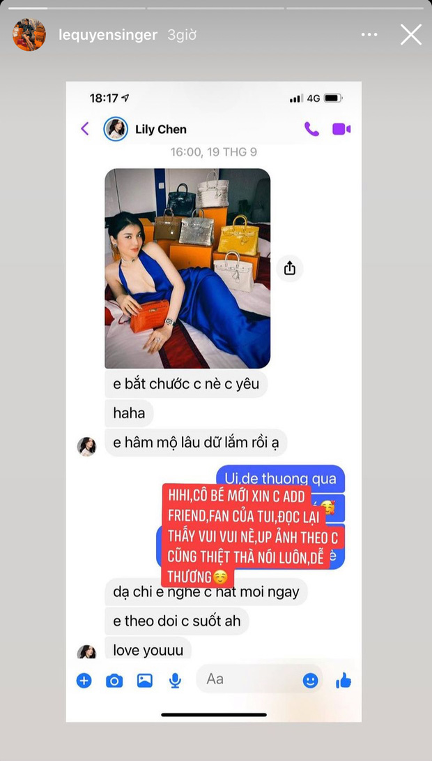 Tình địch Ngọc Trinh tự nhận là fan, xin kết bạn với Lệ Quyên xong 'unfriend', gỡ toàn bộ tin nhắn đầy khó hiểu Tình địch Ngọc Trinh tự nhận là fan, xin kết bạn với Lệ Quyên xong 'unfriend', gỡ toàn bộ tin nhắn đầy khó hiểu