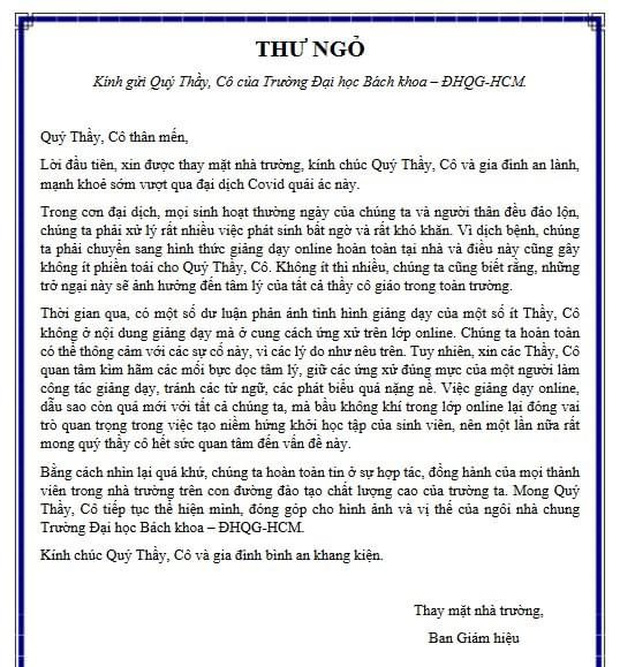 Thầy giáo Bách khoa gọi sinh viên là 'óc trâu', mắng té tát khi không làm đúng bài: Nhà trường chính thức lên tiếng! - 1 Thầy giáo Bách khoa gọi sinh viên là 'óc trâu', mắng té tát khi không làm đúng bài: Nhà trường chính thức lên tiếng! - 1