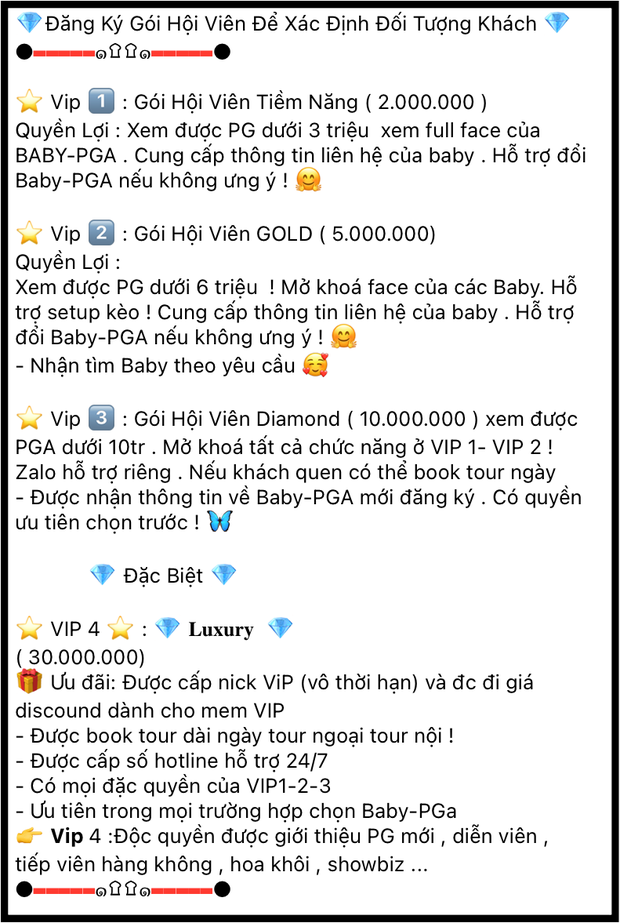 Đột nhập group ngã giá thân xác của 'các bé' 2k4 - 2k5 tìm người bao nuôi: Hét giá 150 triệu/đêm, đặt cọc 50% để gặp, 'boom hàng' thì sale - 13 Đột nhập group ngã giá thân xác của 'các bé' 2k4 - 2k5 tìm người bao nuôi: Hét giá 150 triệu/đêm, đặt cọc 50% để gặp, 'boom hàng' thì sale - 13