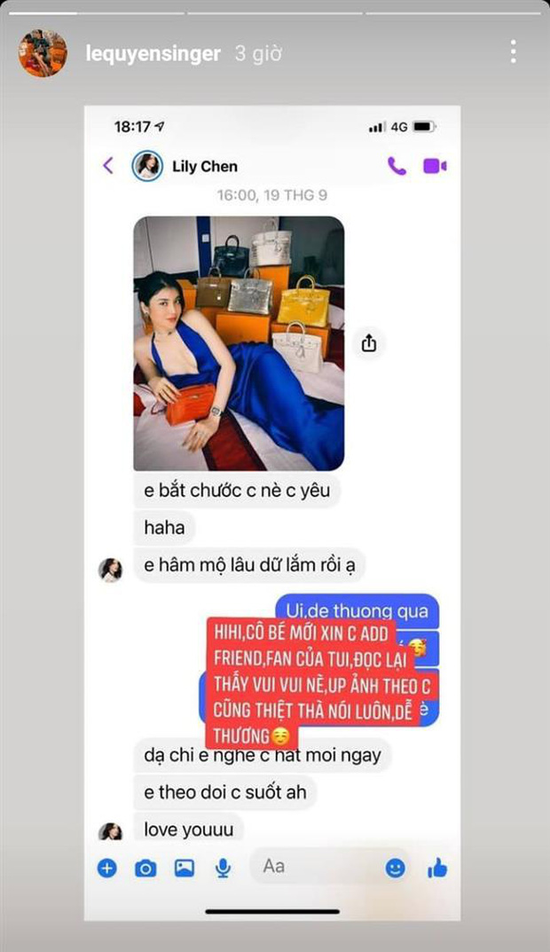 Xin kết bạn với Lệ Quyên rồi xoá, tình địch Ngọc Trinh có động thái khó hiểu, còn tự nhận mình 'không sân si' Xin kết bạn với Lệ Quyên rồi xoá, tình địch Ngọc Trinh có động thái khó hiểu, còn tự nhận mình 'không sân si'