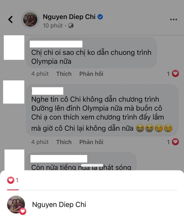 MC Diệp Chi âm thầm làm điều này khi netizen vẫn tràn vào hỏi: Vì sao không tiếp tục dẫn Olympia? - 1 MC Diệp Chi âm thầm làm điều này khi netizen vẫn tràn vào hỏi: Vì sao không tiếp tục dẫn Olympia? - 1