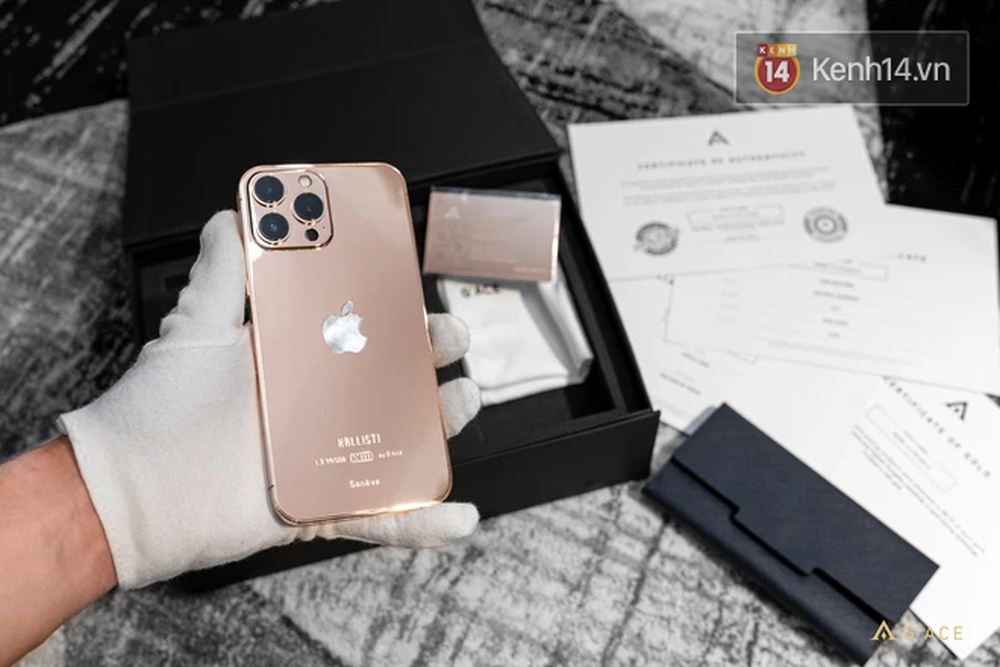 'Lác mắt' với iPhone 13 Pro Max mạ vàng có giá hơn 130 triệu đồng được chế tác tại Việt Nam - 6 'Lác mắt' với iPhone 13 Pro Max mạ vàng có giá hơn 130 triệu đồng được chế tác tại Việt Nam - 6