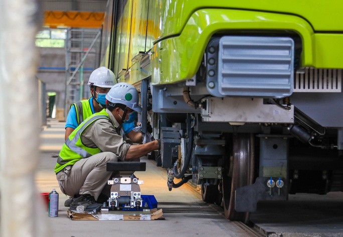 Cận cảnh 10 đoàn tàu tuyến Metro Nhổn - ga Hà Nội sẵn sàng chạy thử nghiệm - 6 Cận cảnh 10 đoàn tàu tuyến Metro Nhổn - ga Hà Nội sẵn sàng chạy thử nghiệm - 6
