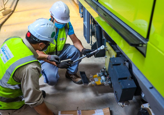 Cận cảnh 10 đoàn tàu tuyến Metro Nhổn - ga Hà Nội sẵn sàng chạy thử nghiệm - 8 Cận cảnh 10 đoàn tàu tuyến Metro Nhổn - ga Hà Nội sẵn sàng chạy thử nghiệm - 8