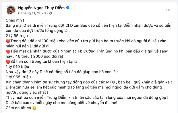 Thuý Diễm chính thức lên tiếng sau khi bị CEO Đại Nam gọi tên vào drama sao kê tiền từ thiện miền Trung! - 1 Thuý Diễm chính thức lên tiếng sau khi bị CEO Đại Nam gọi tên vào drama sao kê tiền từ thiện miền Trung! - 1