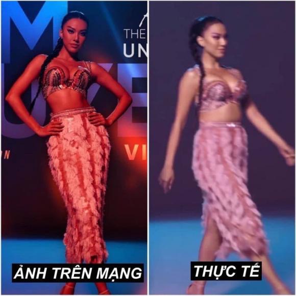 Á hậu Kim Duyên lộ eo ngấn mỡ, so với ảnh đã qua photoshop mà 'xỉu ngang'? Á hậu Kim Duyên lộ eo ngấn mỡ, so với ảnh đã qua photoshop mà 'xỉu ngang'?
