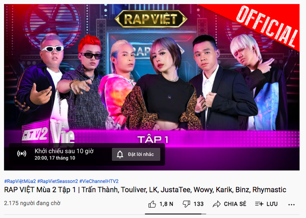 Rap Việt mùa 2 vừa 'khai hỏa' đã leo thẳng top 1 trending YouTube nhưng không phải tập 1 mới lên sóng? - 6 Rap Việt mùa 2 vừa 'khai hỏa' đã leo thẳng top 1 trending YouTube nhưng không phải tập 1 mới lên sóng? - 6